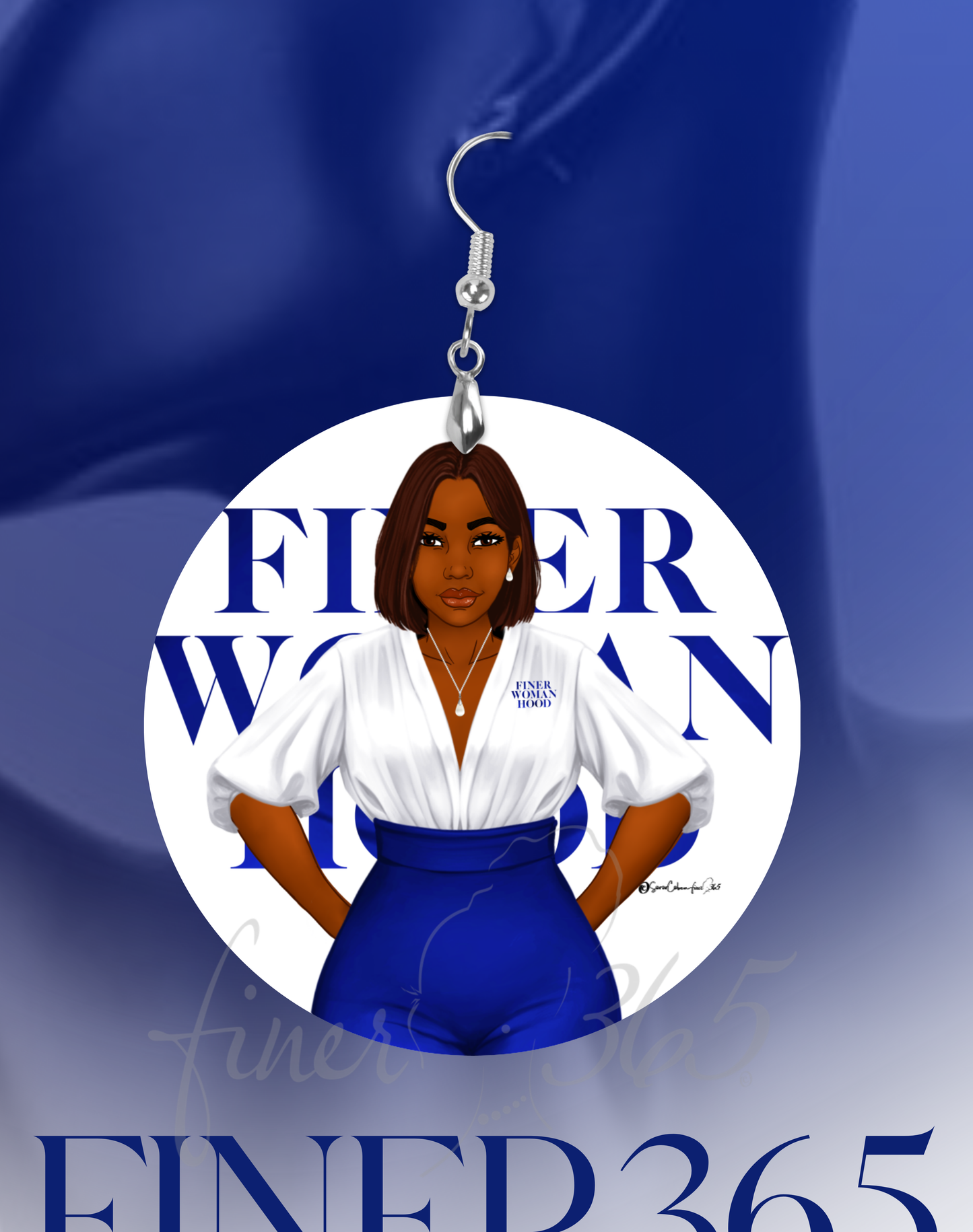 Round Earrings - Finer Woman Brown