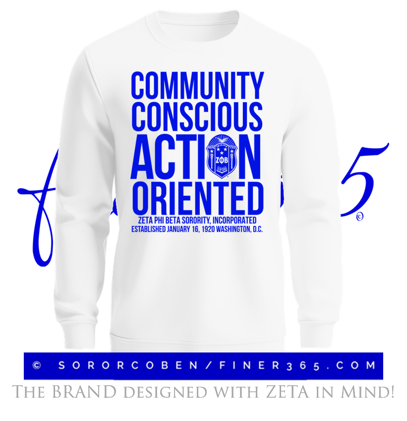 Community Conscious White 2024 Sweatshirt