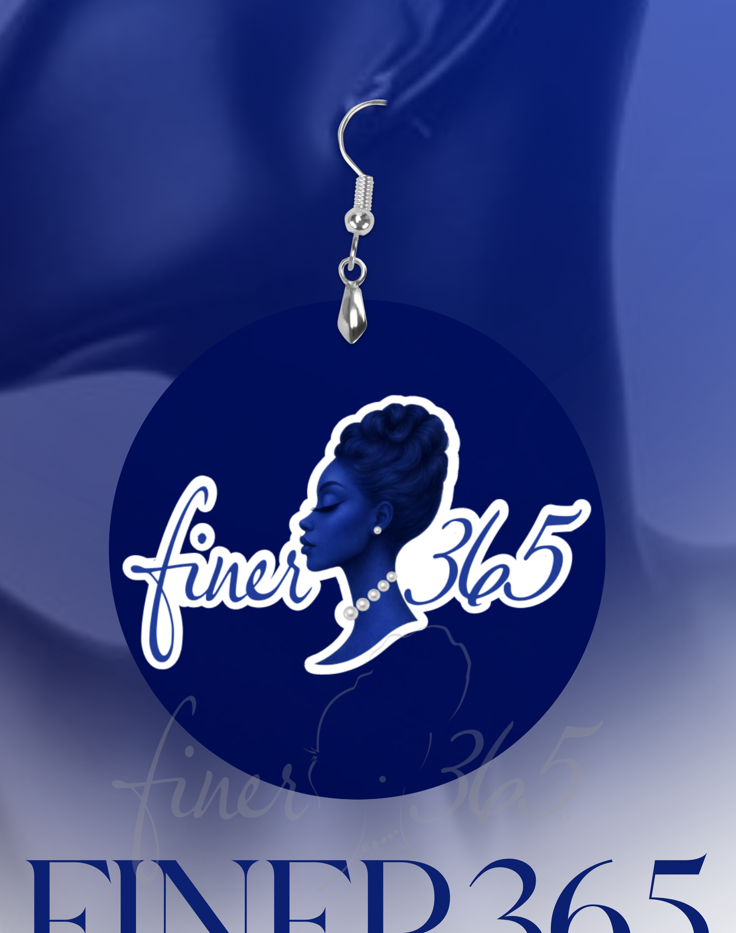 Round Earrings - Lady365 Logo