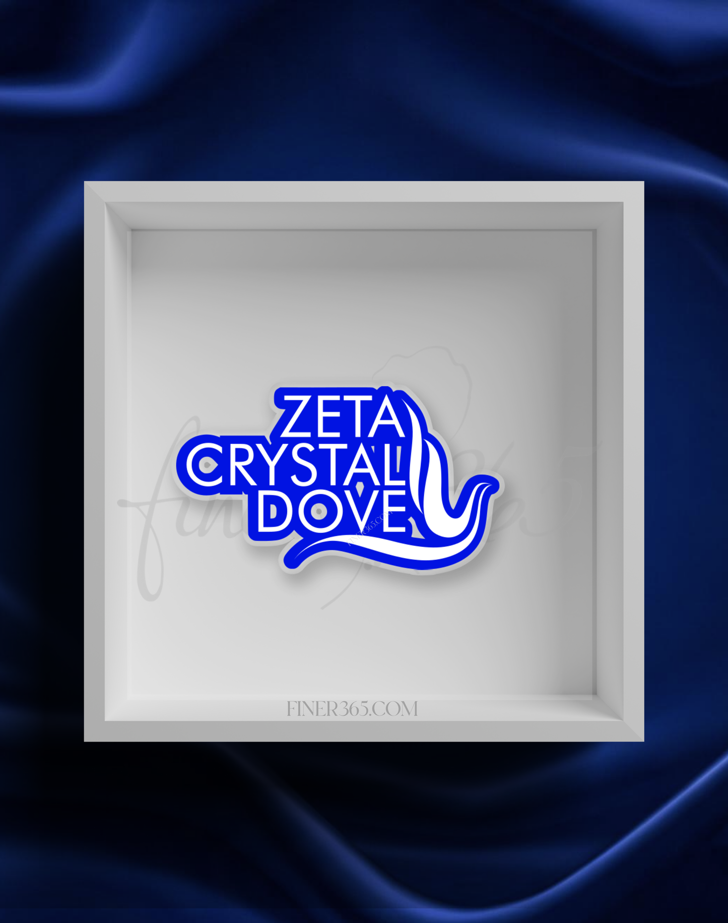 Zeta Crystal Dove Title Pin