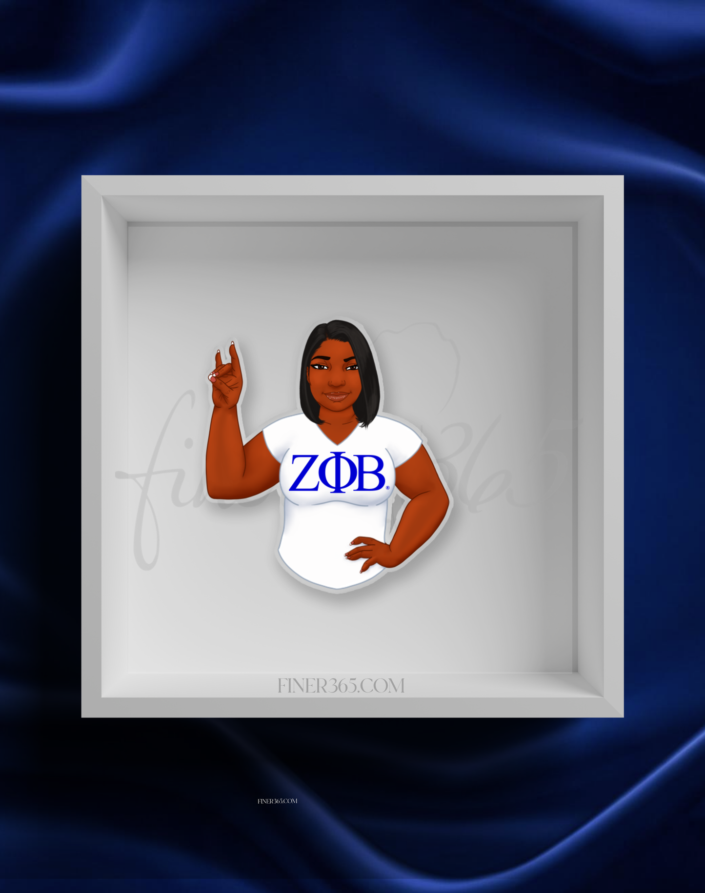 ZPHIB Tee Handsign Pin
