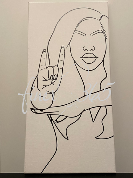 Throw It Up Canvas 10x20