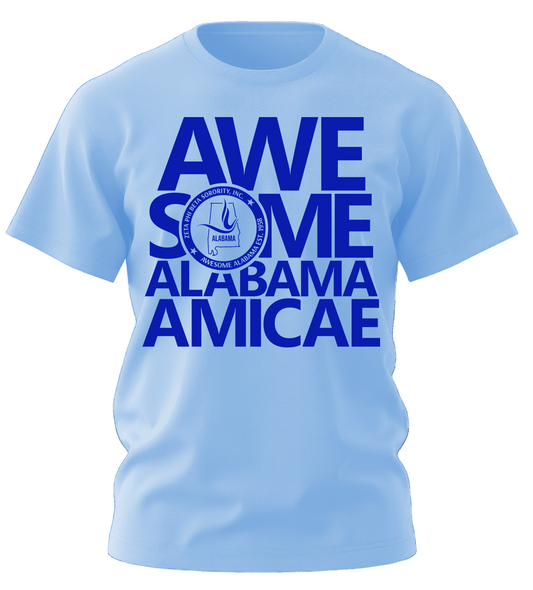 ALABAMA UNDERGRADUATE FUNDRAISER - AWESOME ALABAMA AMICAE UNISEX TEE