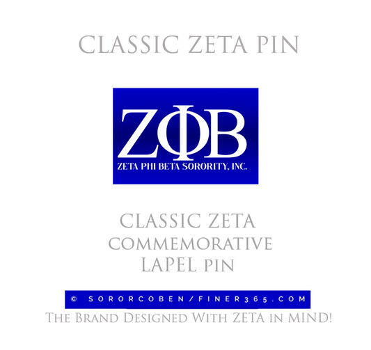 CLASSIC ZETA LAPEL PIN*ZOL Pick-up ONLY - No Shipping*