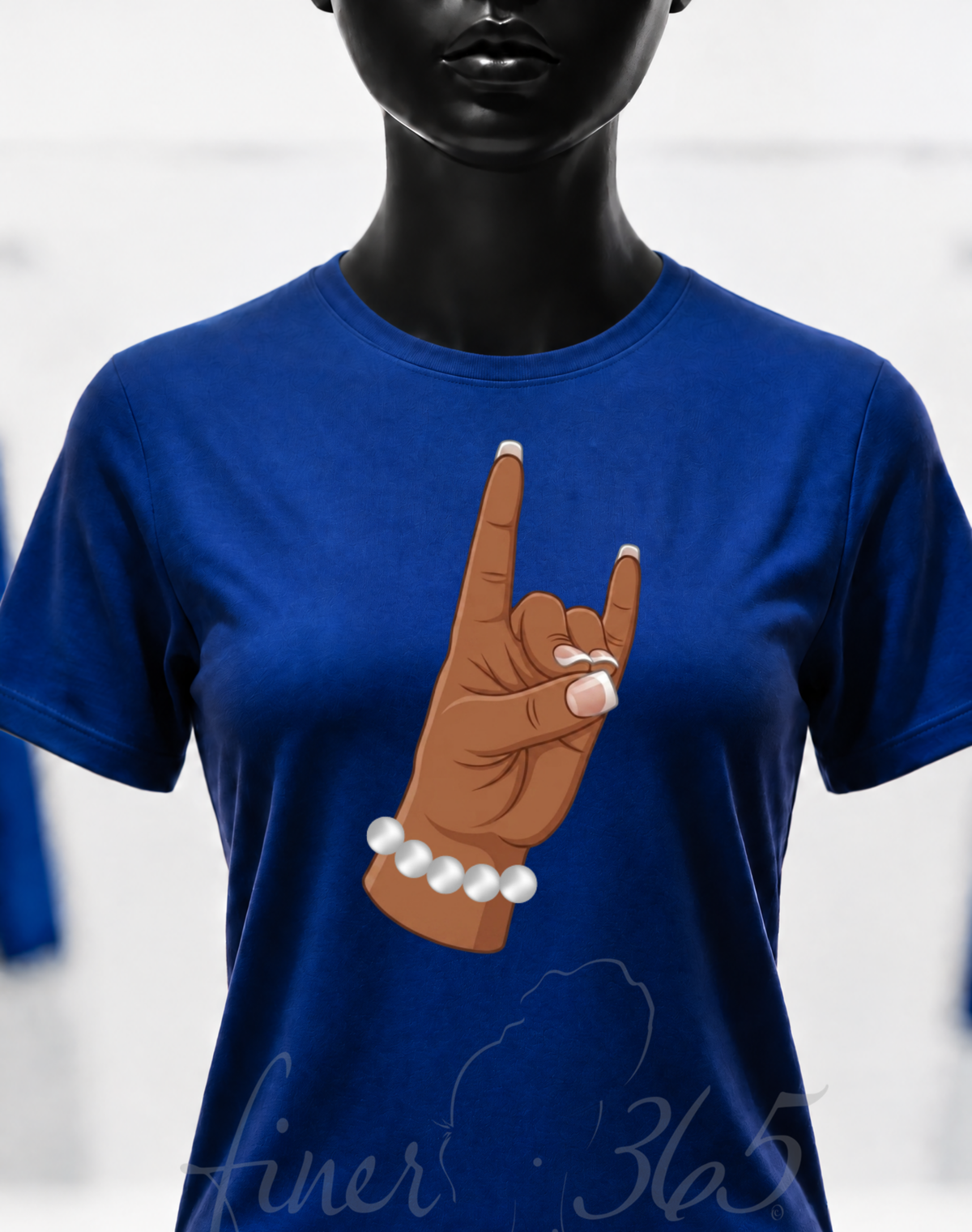 Tan Handsign - Full Color Crewneck T-shirt Women's & Unisex Style
