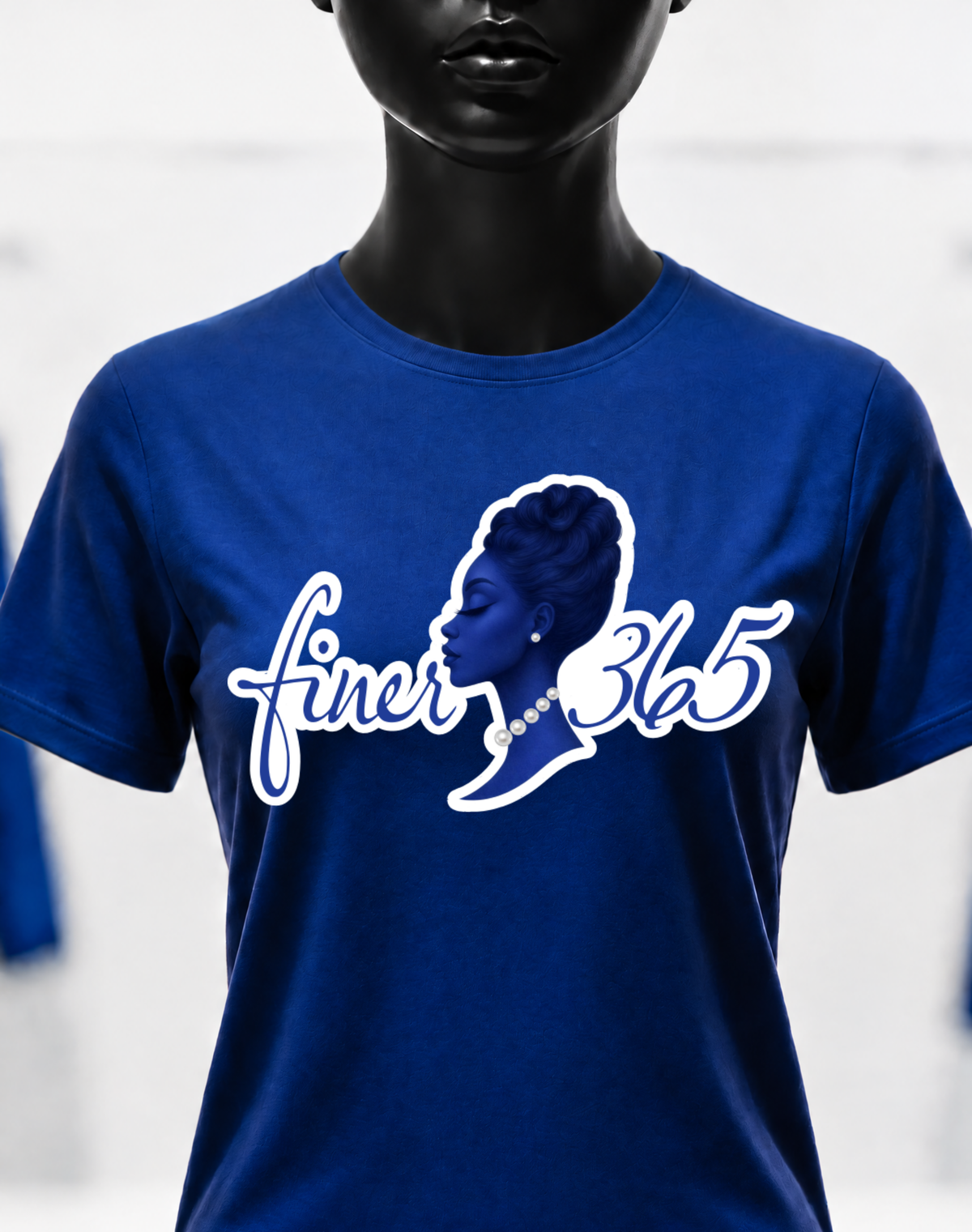 Finer365 - Lady365 Logo Outline Tee - Full Color Crewneck T-shirt Women's & Unisex Style