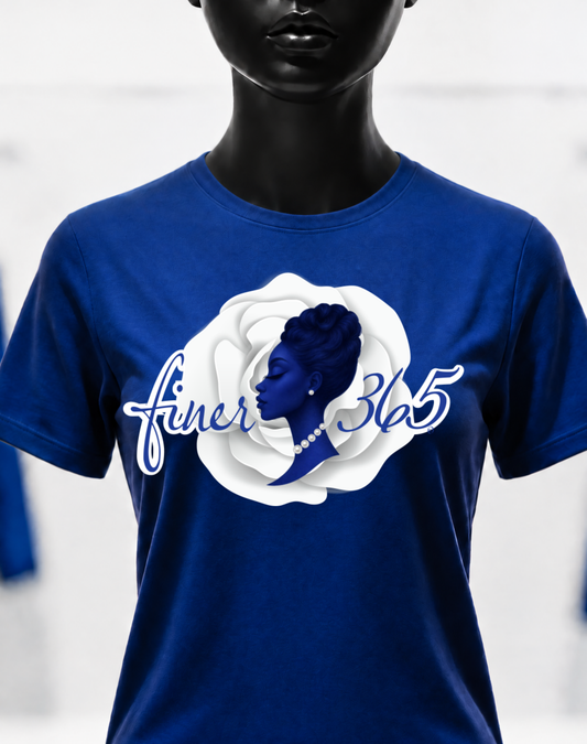 Finer365 - Lady365 Rose Tee - Full Color Crewneck T-shirt Women's & Unisex Style