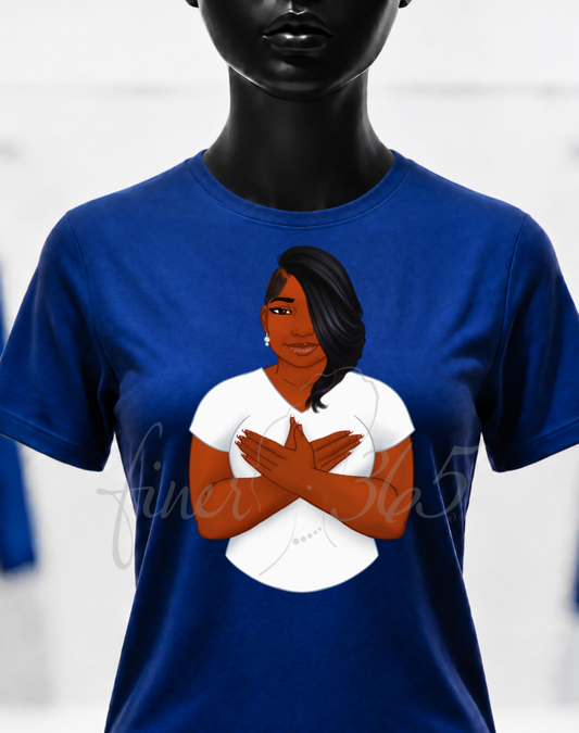 ZPB Dove Handsign - Full Color Crewneck T-shirt Women's & Unisex Style