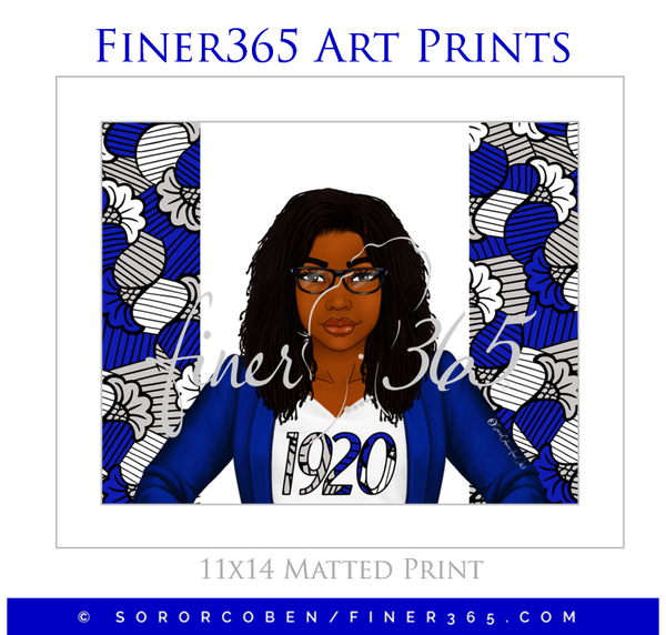 Afro1920 Brown - Art Print