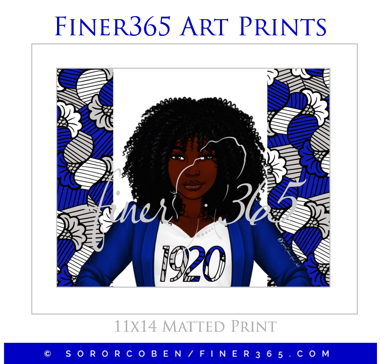 Afro1920 Dark - Art Print