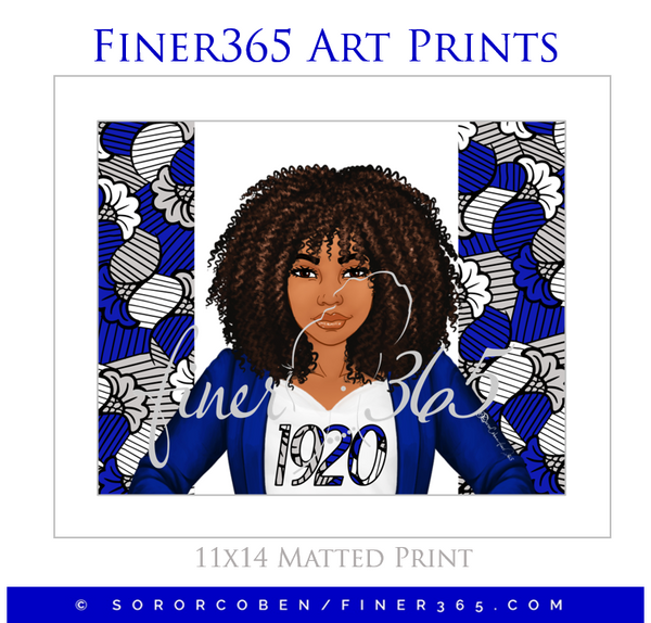 Afro1920 Tan - Art Print