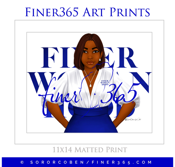 Finer Woman Brown - Art Print