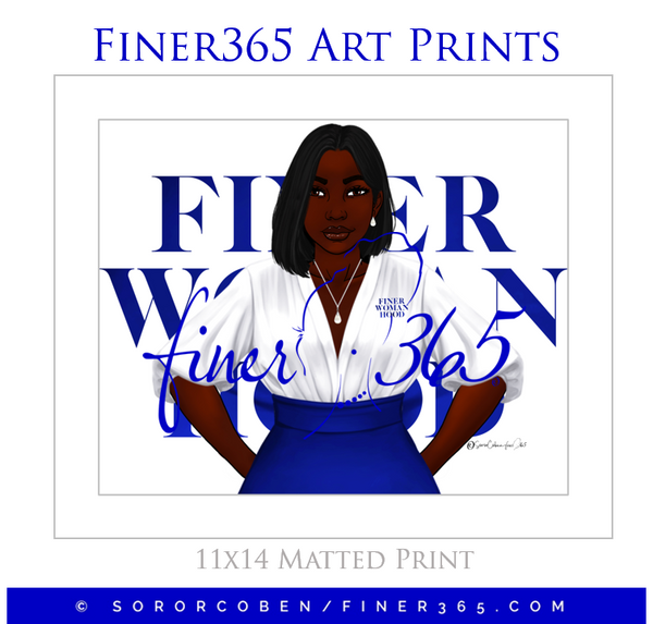 Finer Woman Dark - Art Print