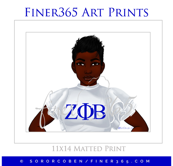 Zeta Soror Pixie Cut - Art Print