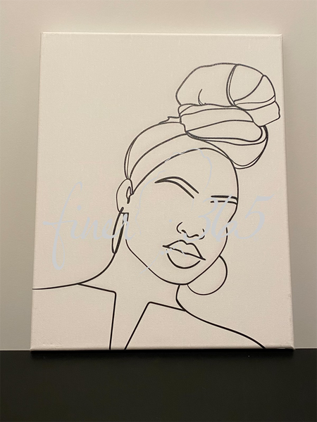 Wrapped Diva Canvas